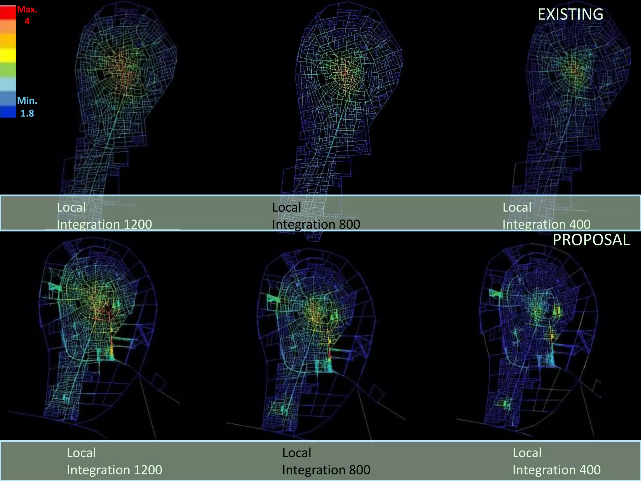 Local
Integration 800
Local
Integration 400
Local
Integration 1200
Local
Integration 800
Local
Integration 400
Local
Integration 1200
Max.
4
Min.
1.8
EXISTING
PROPOSAL
 