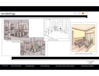 1
1
renderings
above and right: marker and
pencil on paper
above: marker and pencil on paper
1
above: ink on paper
 home  commercial  residential  renderings  construction documents  product design
 