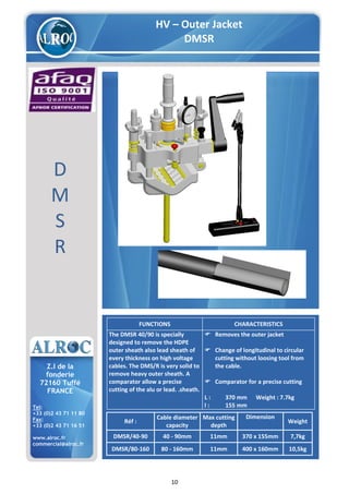 Alroc Tools - Cable Stripping & Preparation Tools For LV HV Cable ...
