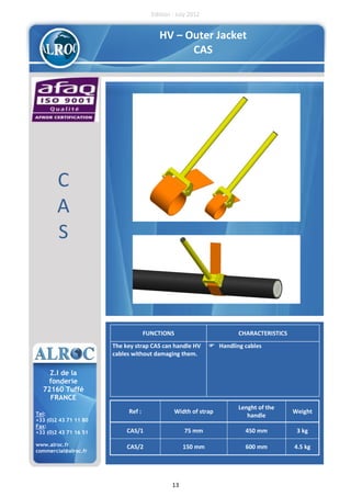 Alroc Tools - Cable Stripping & Preparation Tools For LV HV Cable ...