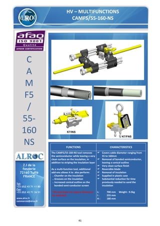 Alroc Tools - Cable Stripping & Preparation Tools For LV HV Cable ...