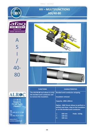 Alroc Tools - Cable Stripping & Preparation Tools For LV HV Cable ...