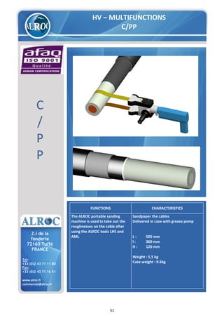 Alroc Tools - Cable Stripping & Preparation Tools For LV HV Cable ...
