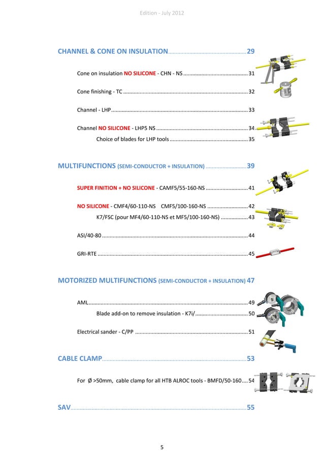 Alroc Tools Cable Stripping & Preparation Tools For LV HV Cable Jointers