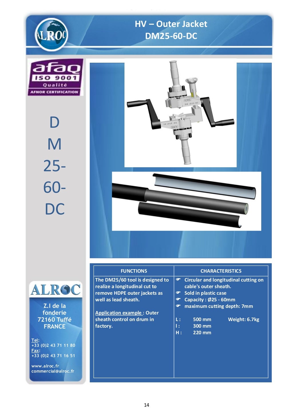Alroc Tools Cable Stripping & Preparation Tools For LV HV Cable Joi…