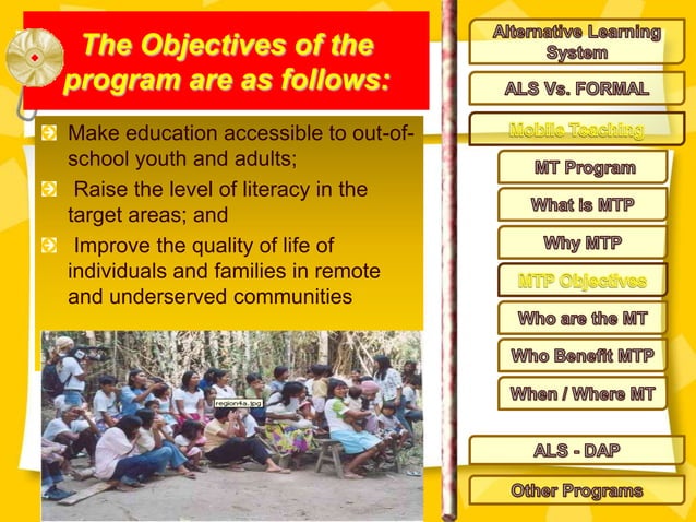 Alternative Learning System Mobile Teacher and ALS- Differently-Abled ...