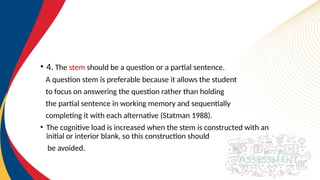 Stem Option Test Example ALS-HOW-TO-CRAFT-MULTIPLE-CHOICE-QUESTIONS.pptx