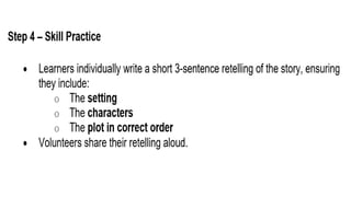 Lessani P Sample Lesson Plan for ALS p Learning Strand 1-English for A and E ...