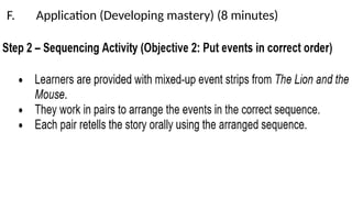 Sample Lesson Plan for ALS p Learning Strand 1-English for A and E ...