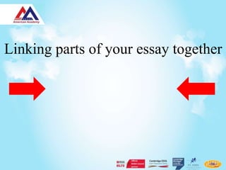 Linking parts of your essay together
 