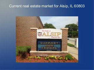 Current real estate market for Alsip, IL 60803 
 