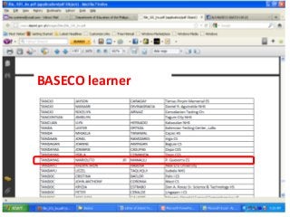 BASECO learner
 