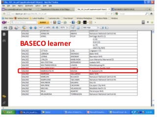 BASECO learner
 