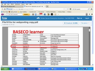 BASECO learner
 