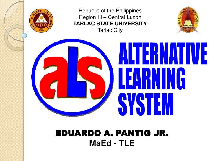 Thesis title about alternative learning system