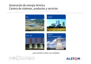 Generación de energía térmica
Cartera de sistemas, productos y servicios
Gas

Carbón

Fuel - Oil

Nuclear
(islas convencionales)

...para centrales nuevas o ya instaladas

 