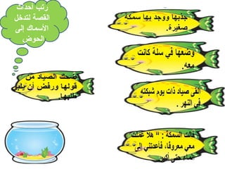 ‫رتب أحداث‬
‫القصة لتدخل‬
‫السماك إلى‬
  ‫الحوض‬
 