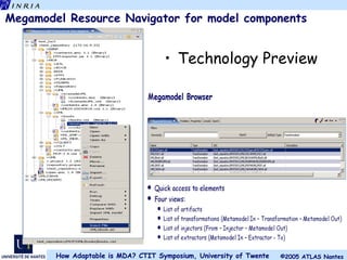 Megamodel Resource Navigator  for model components Technology Preview 