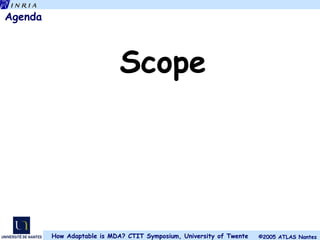 Agenda Scope 