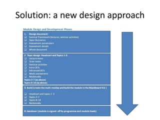 Solution: a new design approach<br />