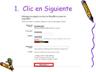 Clic en Siguiente