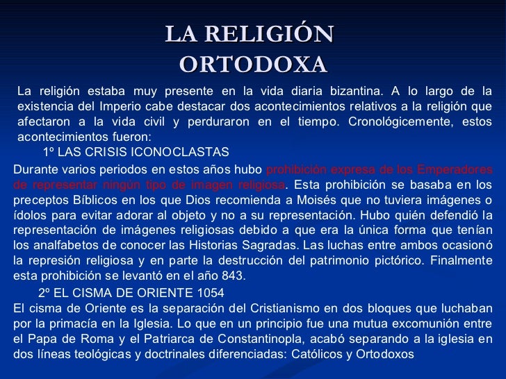 En Que Consiste La Religion Ortodoxa