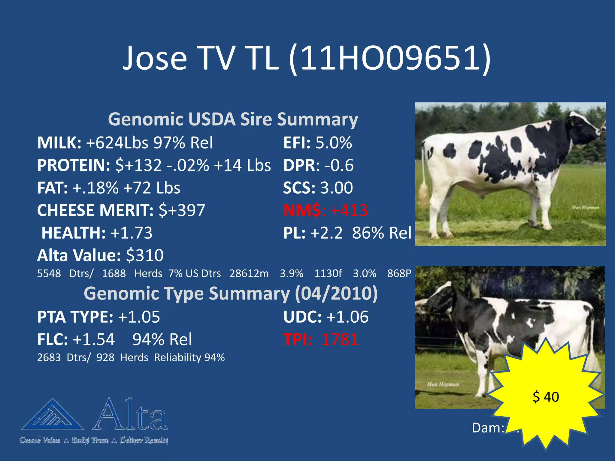 Alta Sire Selection PPTX