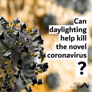 Alta integra: can daylighting strategies help kill the novel coronavirus?