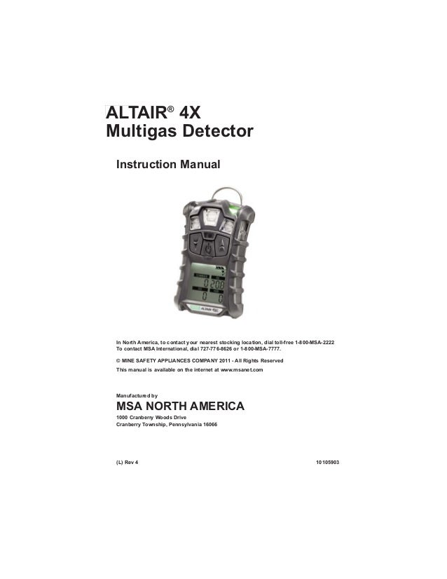 Altair 4x manual en fr es