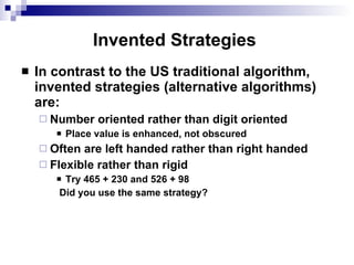 Alt Algrthm Add Subt | PPT