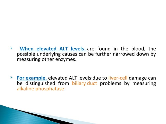 Alt and AST role in liver disorder | PPT