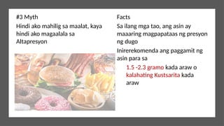 ALTAPRESYon management adults guidelines tagalog | PPTX