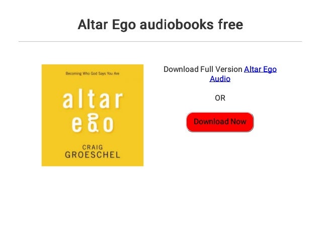 Altar Ego Audiobooks Free