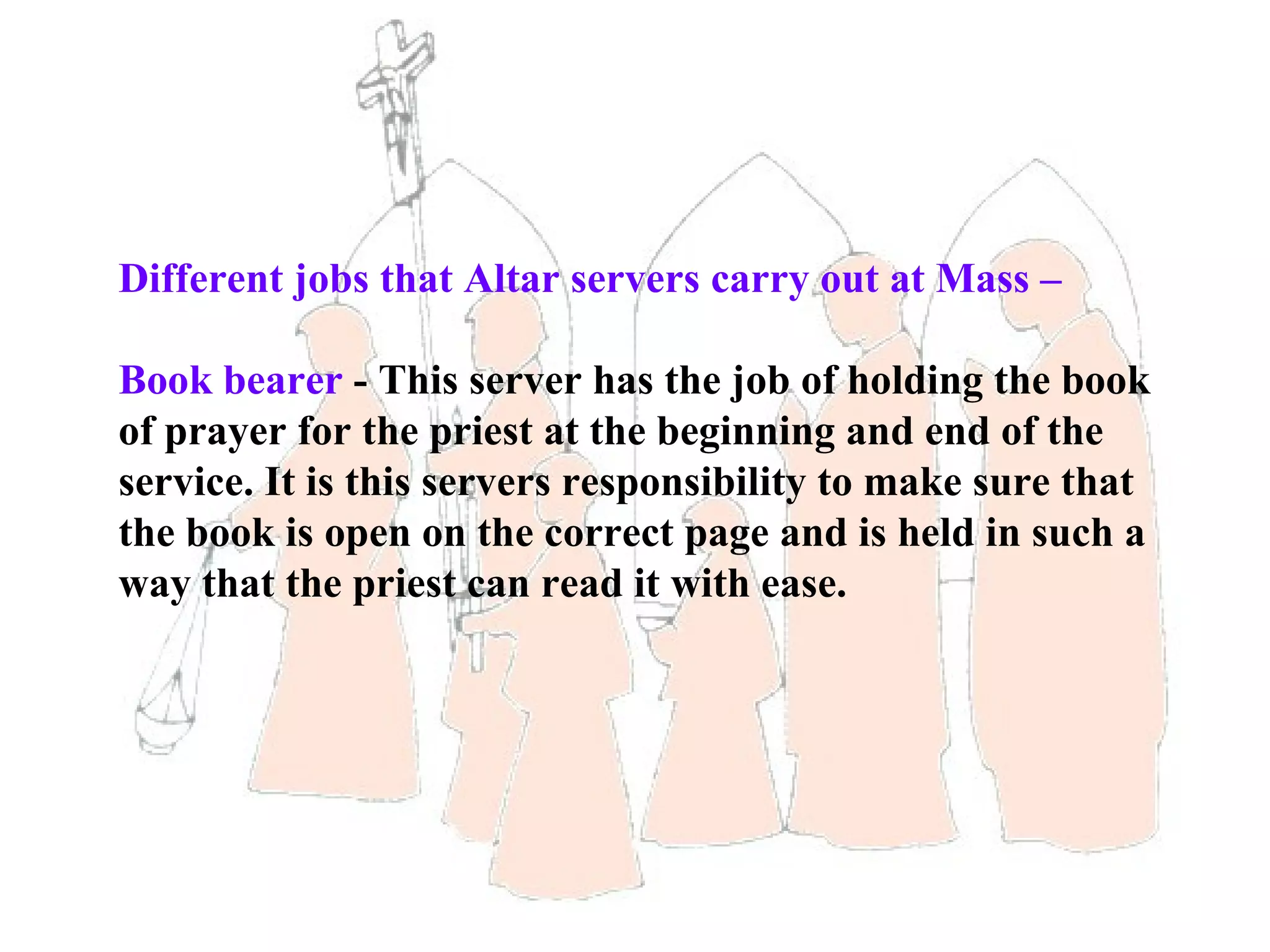Altar Server Training St Joseph Parish | PPT