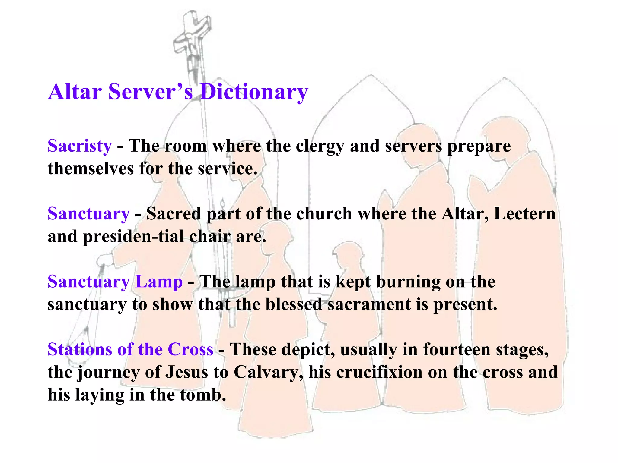 Altar Server Training St Joseph Parish | PPT