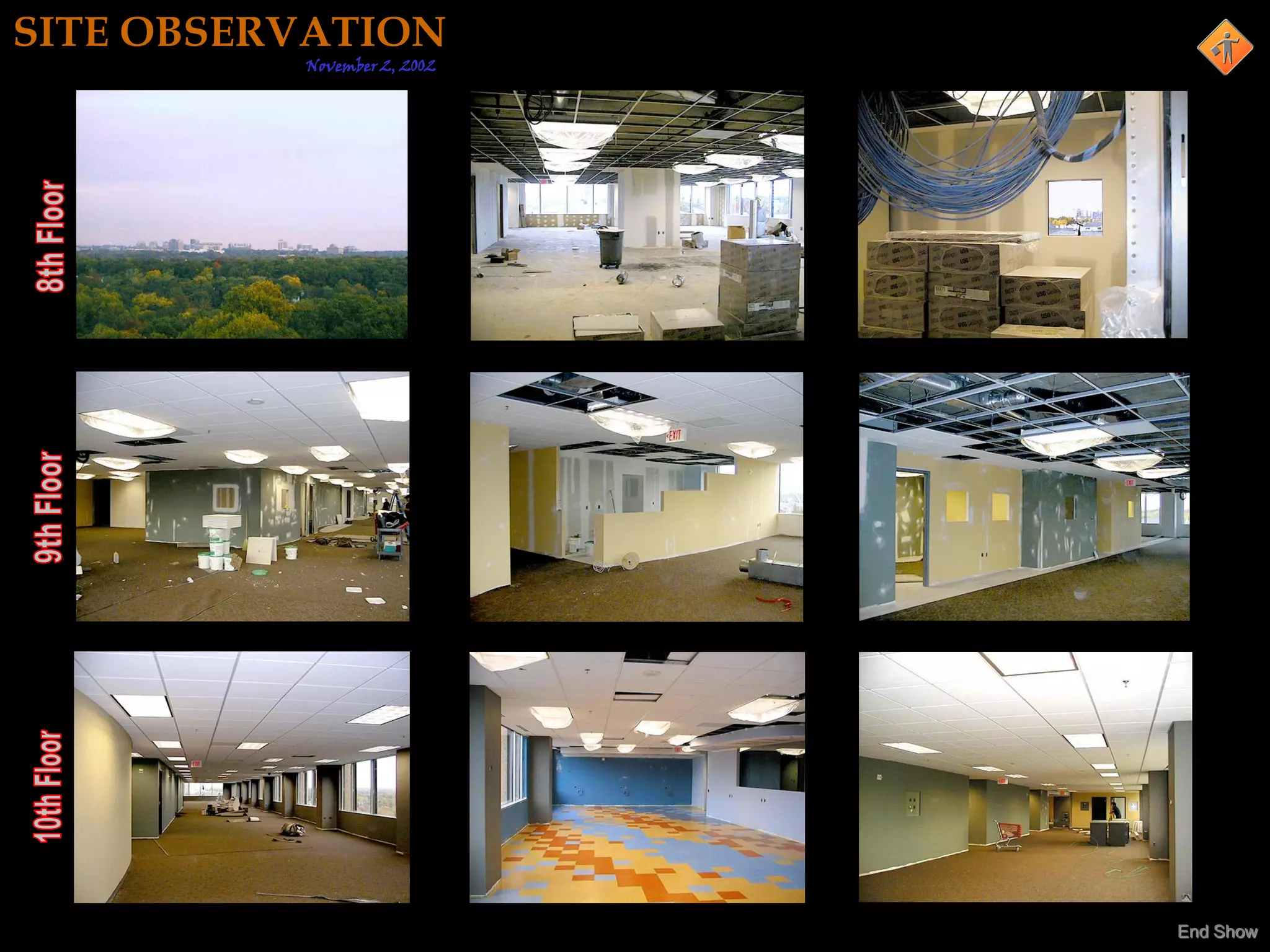 SITE OBSERVATION
          November 2, 2002




                             End Show
 