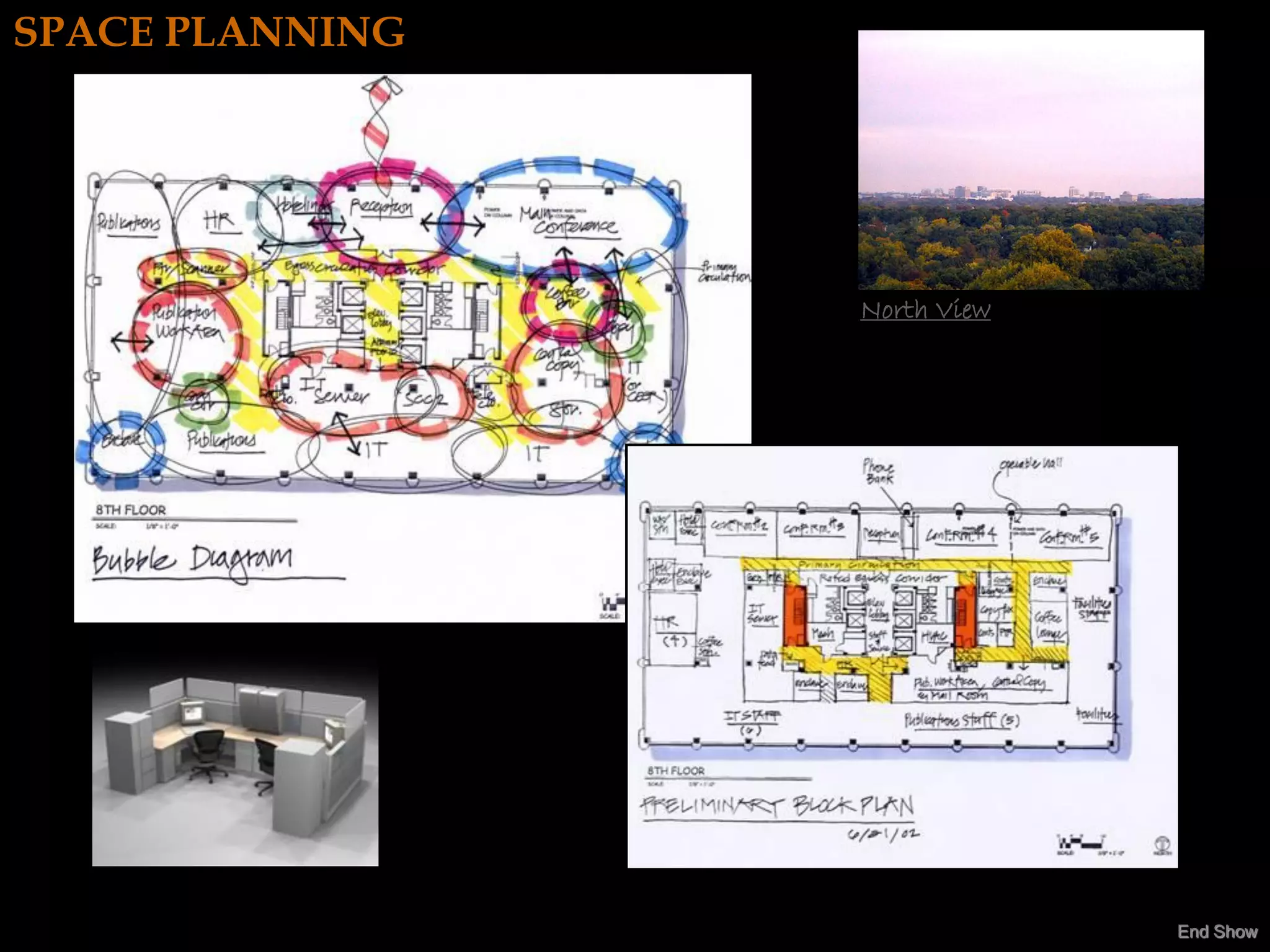 SPACE PLANNING




                 North View




                              End Show
 