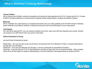 Alta vista sap fscm introduciton. | PDF