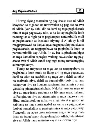 Al tawba (repentence) tagalo