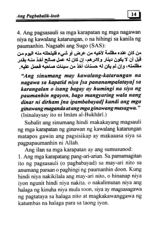 Al tawba (repentence) tagalo