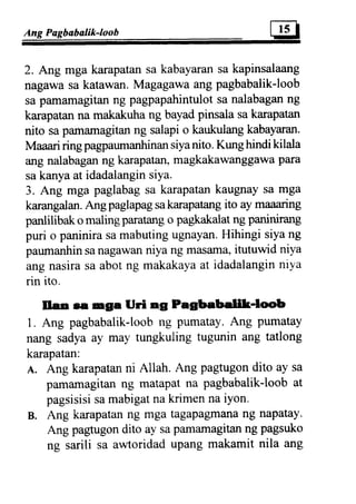 Al tawba (repentence) tagalo