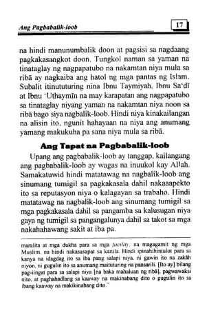 Al tawba (repentence) tagalo