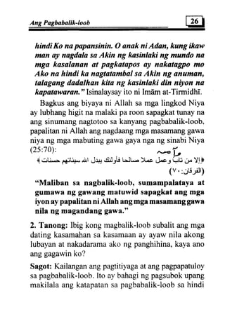 Al tawba (repentence) tagalo