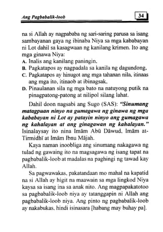 Al tawba (repentence) tagalo