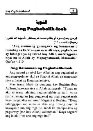 Al tawba (repentence) tagalo