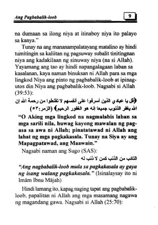 Al tawba (repentence) tagalo