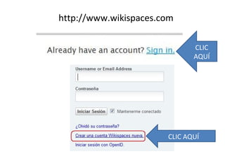 http://www.wikispaces.com
CLIC
AQUÍ

CLIC AQUÍ

 