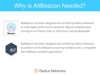 Why is AltBeacon Needed?
 