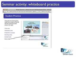 Seminar activity: whiteboard practice 