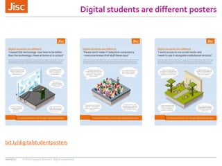 Digital students are different posters
bit.ly/digitalstudentposters
09/09/15 Enhancing your learners’ digital experience
 